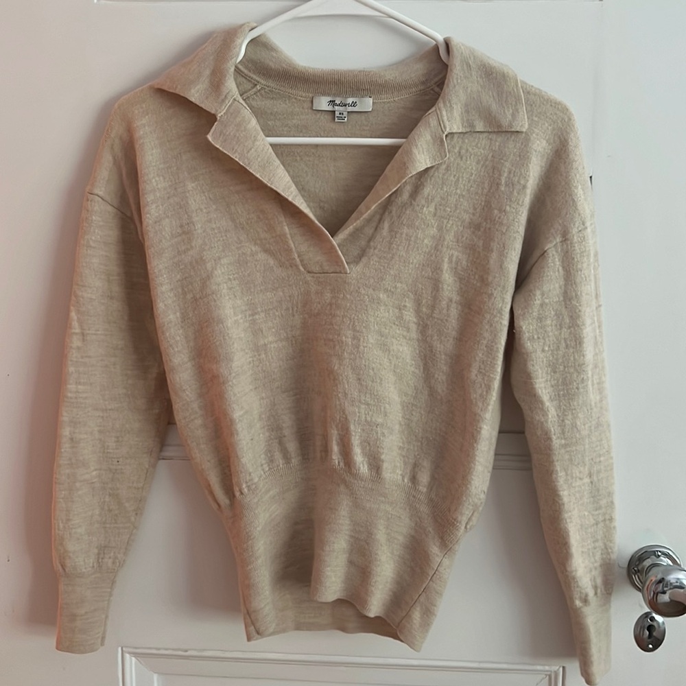 madewell collared sweater